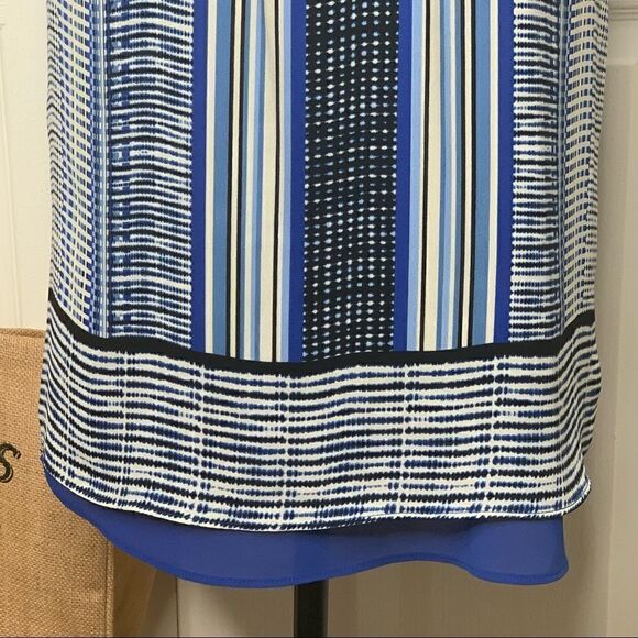 ▫️ROSE & OLIVE Multi-colored Striped Flowy Layered Tank Women’s Top | Size Small - Picture 5 of 13